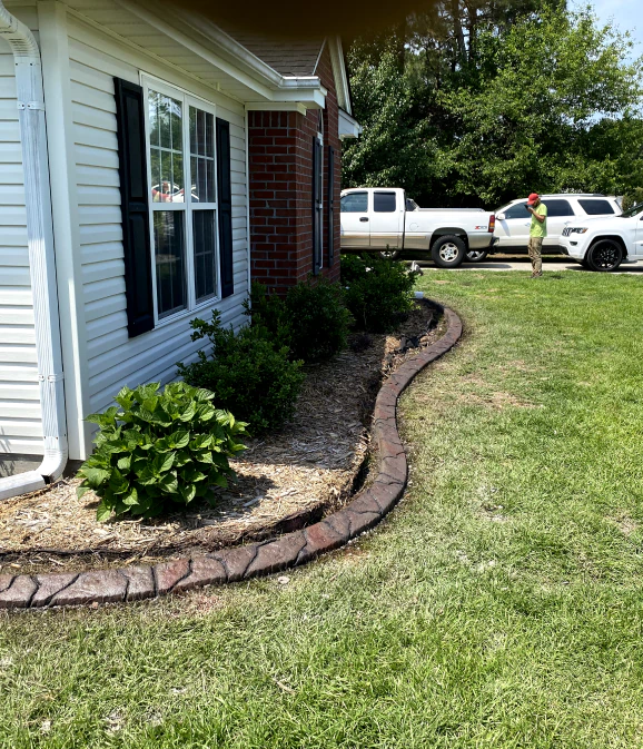 client photo with curbing
